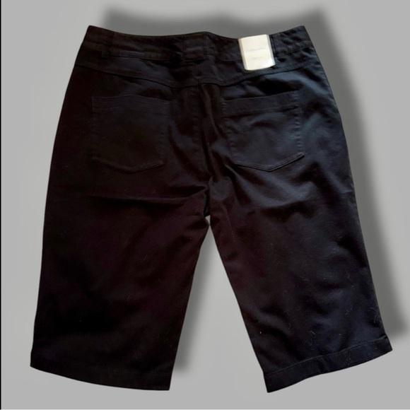 Ashworth Performance NWT Shorts Black Golf Tailored Stretch Bermudas Size 10 - Picture 12 of 12